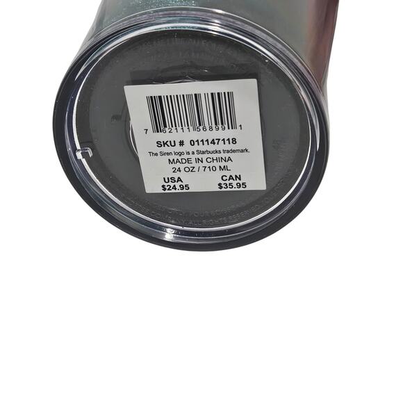 Starbucks 2023 Holiday Velvet Ornament Tumbler With Straw Topper 24 Oz Venti New - Picture 5 of 7